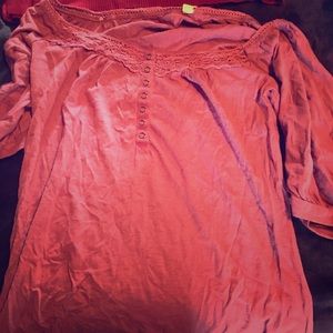 3/4 salmon shirt